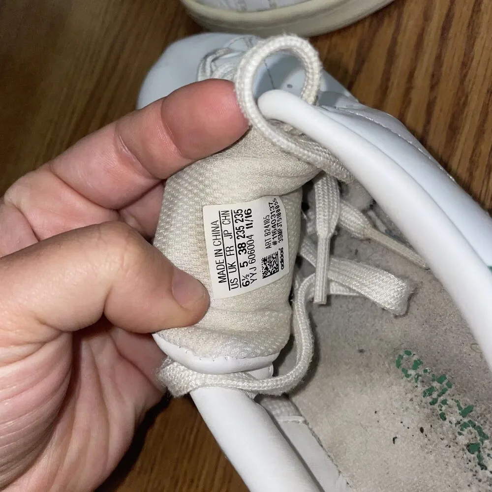 adidas Stan Smith Women's Sneakers Size 6.5 | Classic White Leather Low Top Shoe